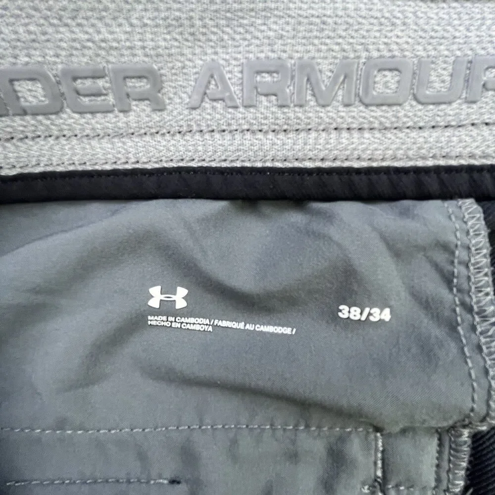Under Armour Matchplay Golf Pants Men’s 38x34 Black Showdown Performance Stretch